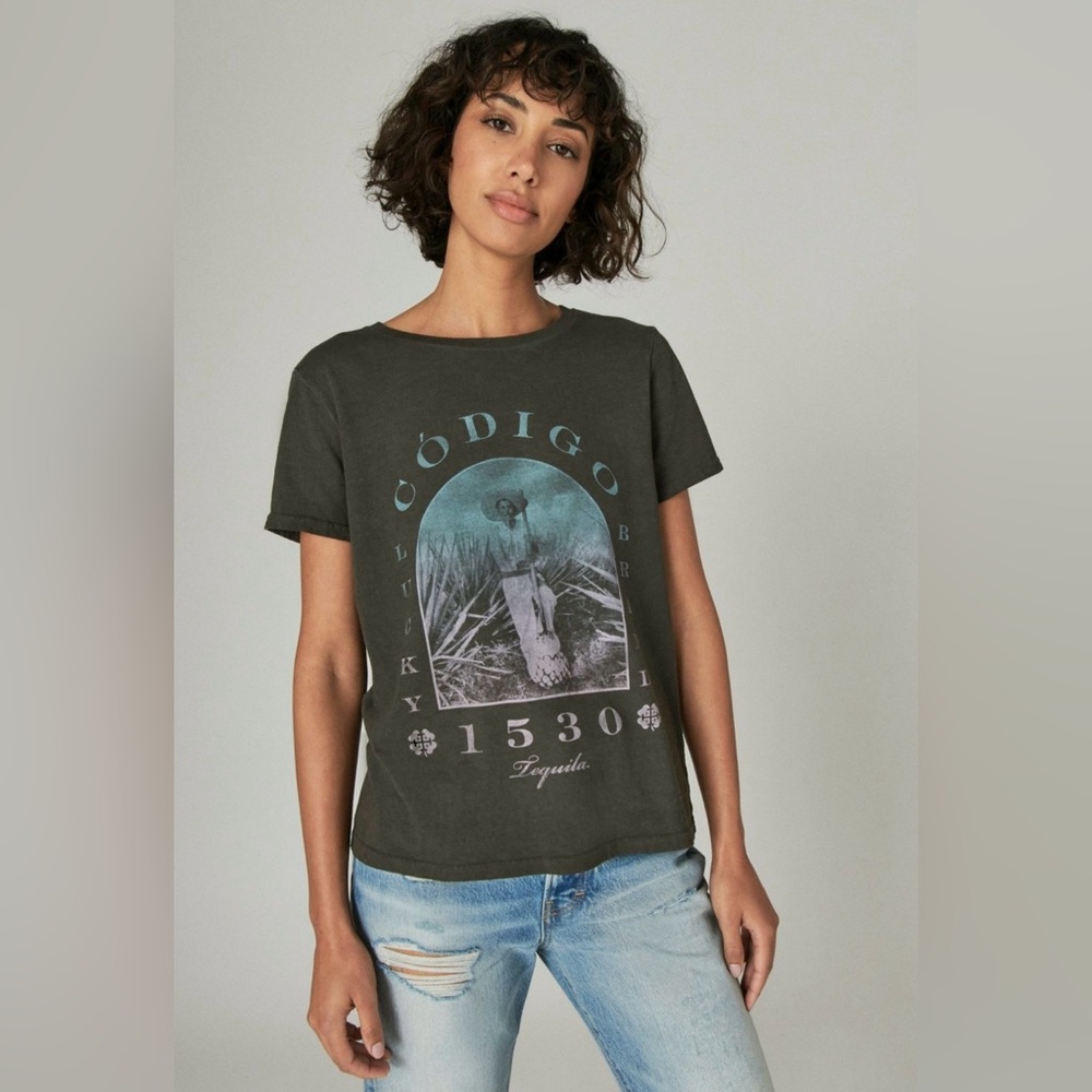 Codigo 1530 Lucky Jimador Cotton Crewneck Tee Grey Size S NWT